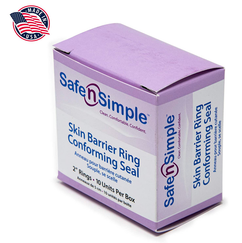 Load image into Gallery viewer, Safe n' Simple Conforming Skin Barrier Ring Adhesive Seals, 10 Rings/Box