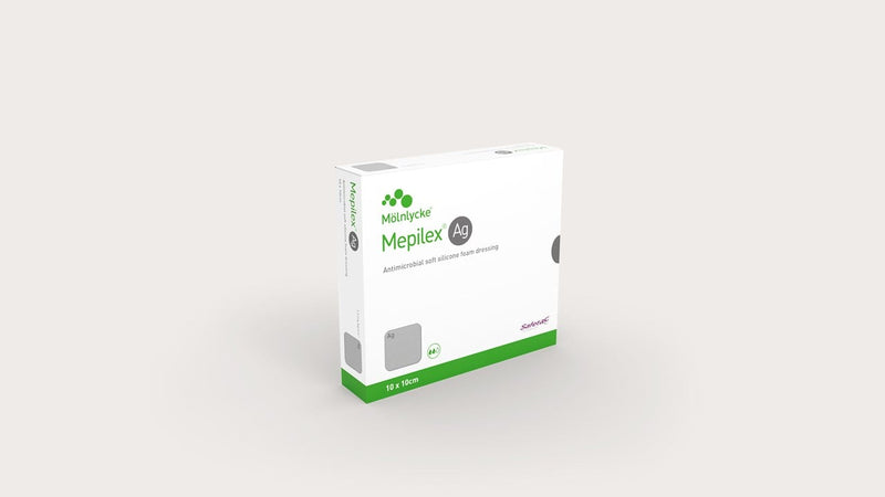 Load image into Gallery viewer, Mölnlycke Mepilex Ag Antimicrobial Soft Silicone Foam Dressing with Silver