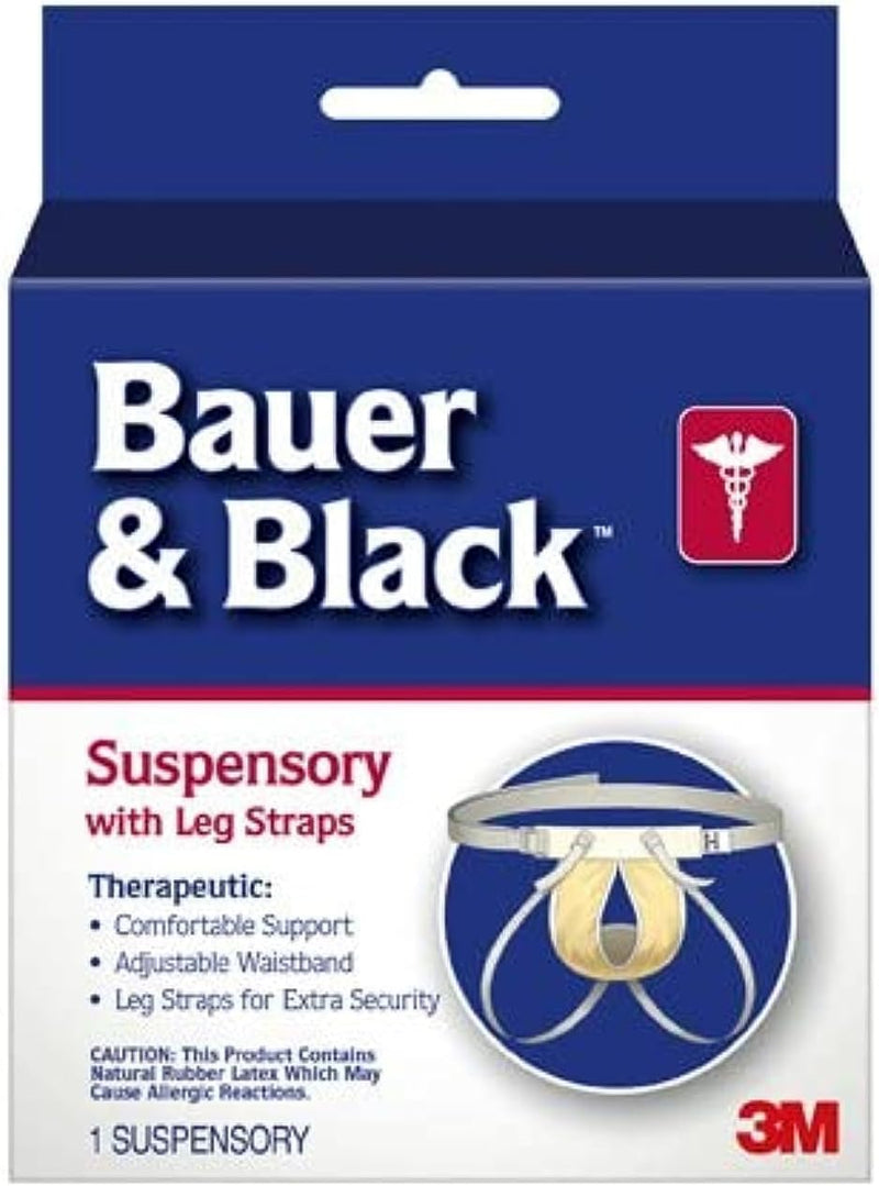 Load image into Gallery viewer, 3M Bauer&Black™ 0-2 Scrotal Support Suspensory w/ Leg Straps, Medium, White