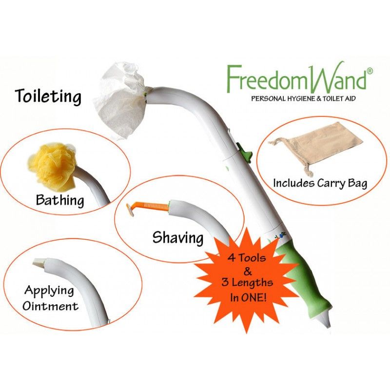 Load image into Gallery viewer, Freedom Wand Personal Hygiene & Bathroom Aid Toilet Tissue Tool OLDER VERSION