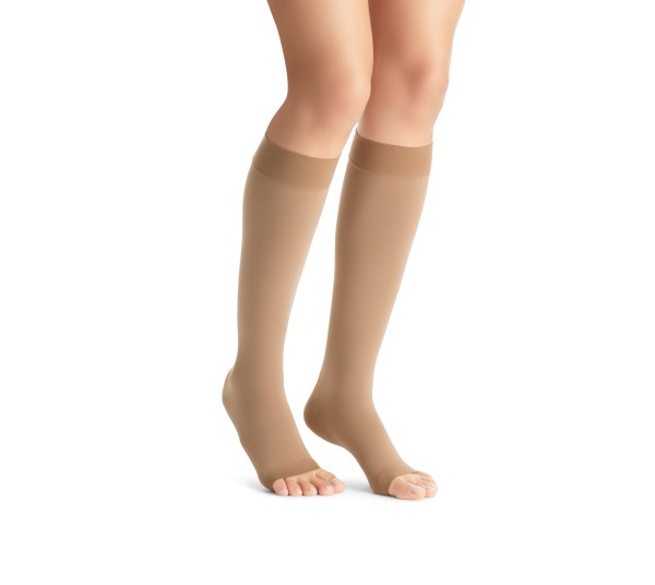 Load image into Gallery viewer, JOBST® Maternity Opaque Knee High Compression Stockings, 20-30 mmHg, Open Toe