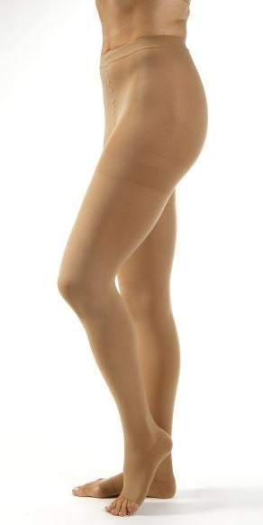Load image into Gallery viewer, JOBST Relief Compression Stockings 15-20 mmHg Waist High Open Toe Petite
