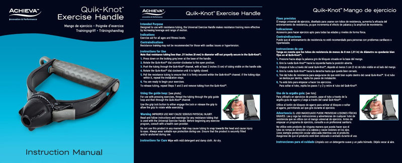 Load image into Gallery viewer, Achieva™Quik-Knot™ Exercise Handle & Anchor Clip