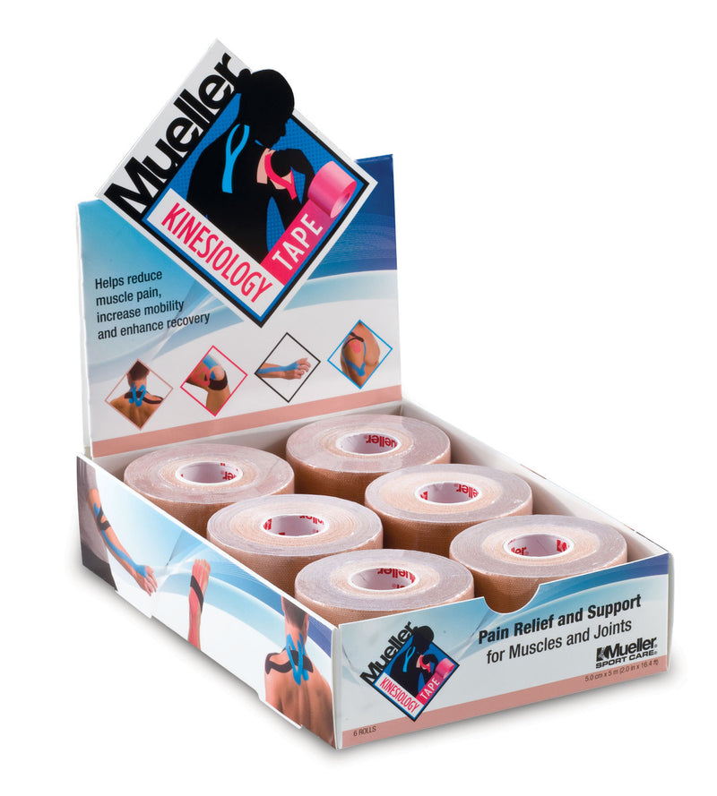 Load image into Gallery viewer, Mueller Kinesiology Tape, 2" x 16.4' (5cm x 5m) (shrinkwrapped)