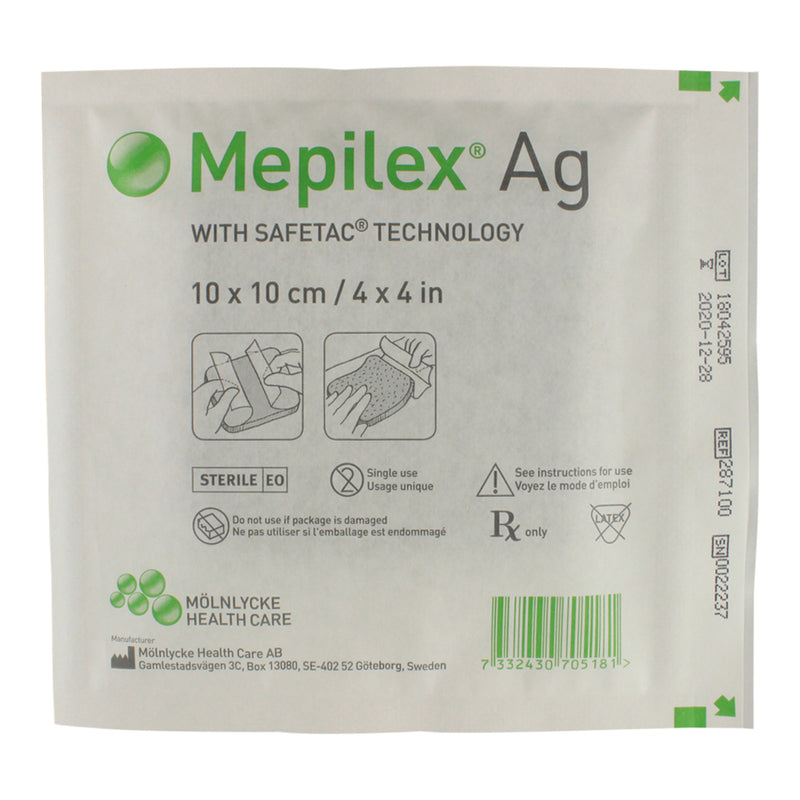 Load image into Gallery viewer, Mölnlycke Mepilex Ag Antimicrobial Soft Silicone Foam Dressing with Silver