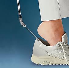 Load image into Gallery viewer, Kinsman Spring Action Long Handled Jockey Shoehorn