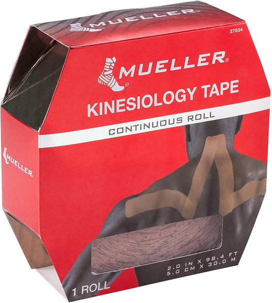 Mueller Kinesiology Tape, 2" X 98.4' continuous roll