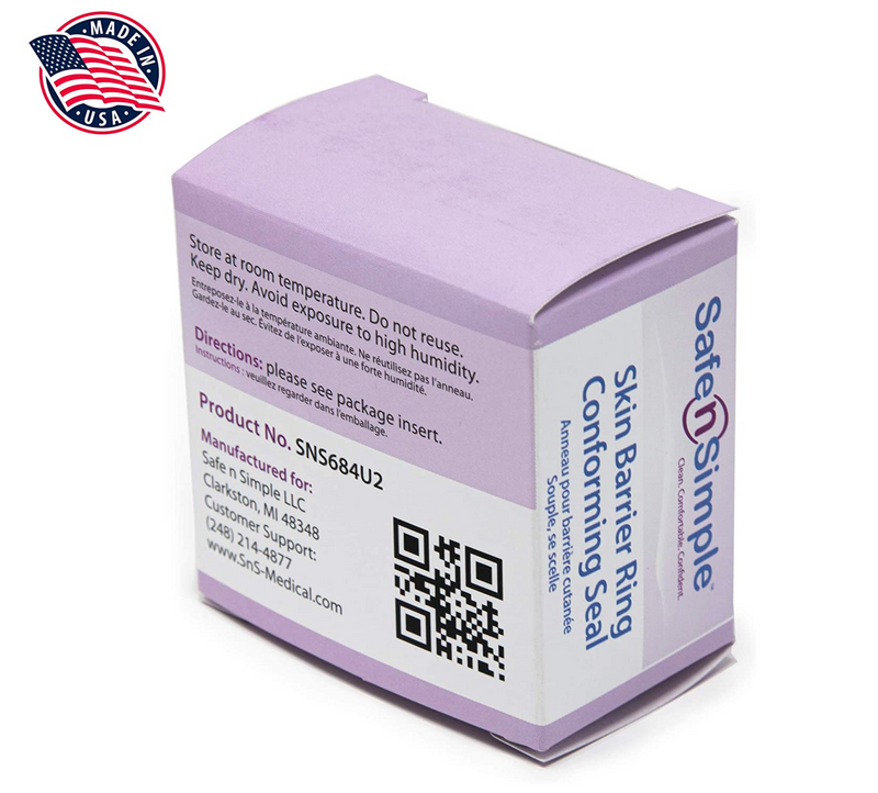 Load image into Gallery viewer, Safe n' Simple Conforming Skin Barrier Ring Adhesive Seals, 10 Rings/Box