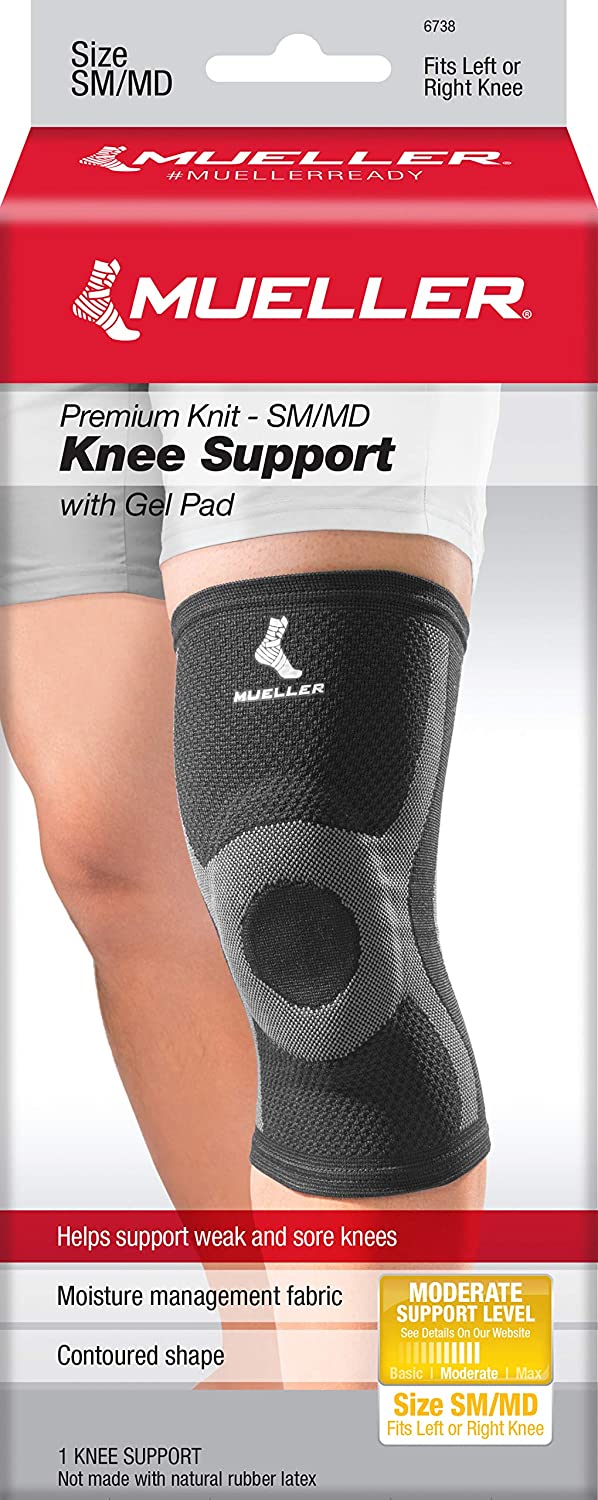 Load image into Gallery viewer, Mueller Premium Knit Knee Support with Gel Pad