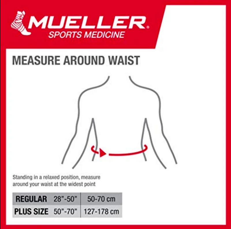 Load image into Gallery viewer, Mueller Lumbar Back Brace W/Removable Pad Black