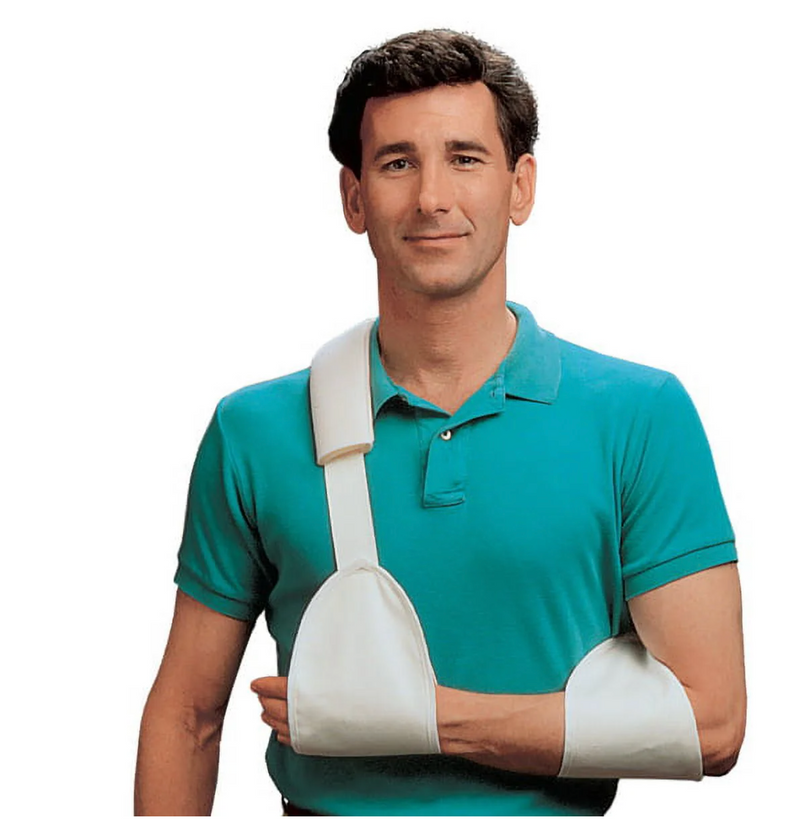 Load image into Gallery viewer, DeRoyal Arm Sling, CVA White, w/ Foam Pad - Large