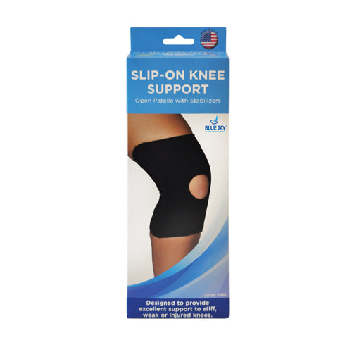Load image into Gallery viewer, Blue Jay Slip-On Knee Support, Open Patella with Stabilizers