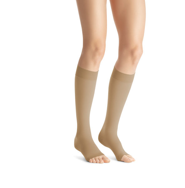 Load image into Gallery viewer, JOBST Women's Opaque Softfit Knee High 15-20 mmHg Open Toe