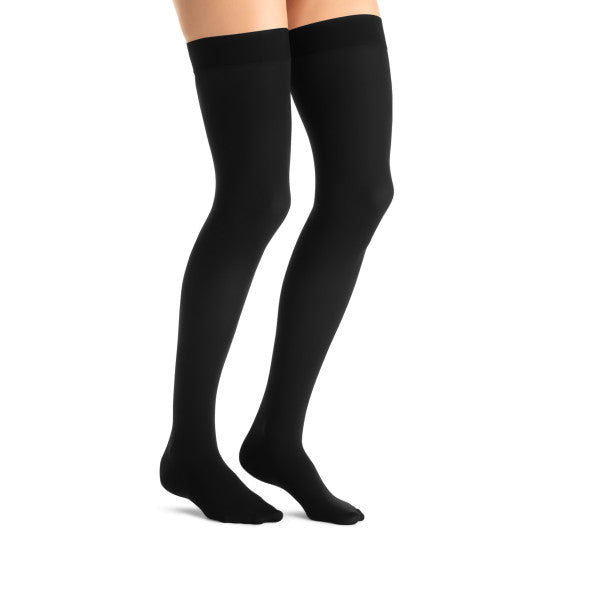 Load image into Gallery viewer, JOBST Women's Opaque Thigh High Dot 15-20 mmHg Closed Toe