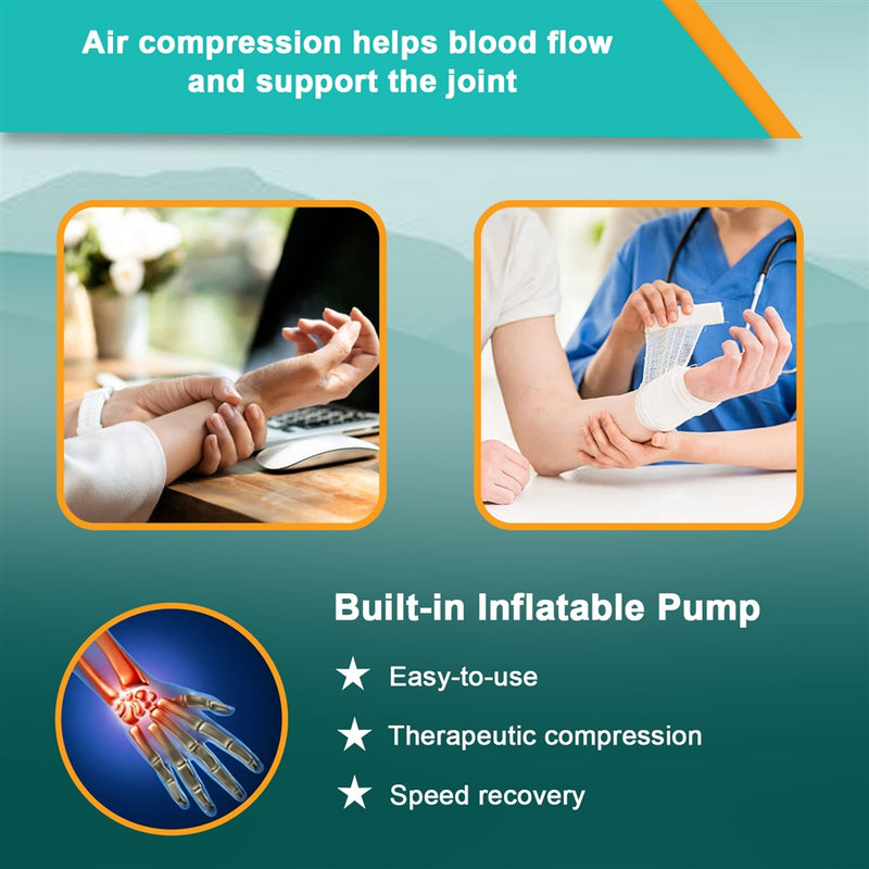 Load image into Gallery viewer, Inflatable Wrist Brace with Built-in Pump