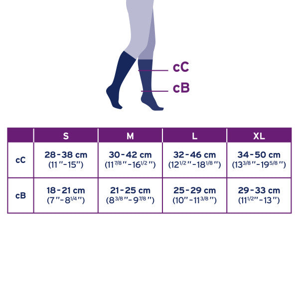 Load image into Gallery viewer, JOBST Maternity Opaque Knee High Compression Stockings, 20-30 mmHg, Closed Toe