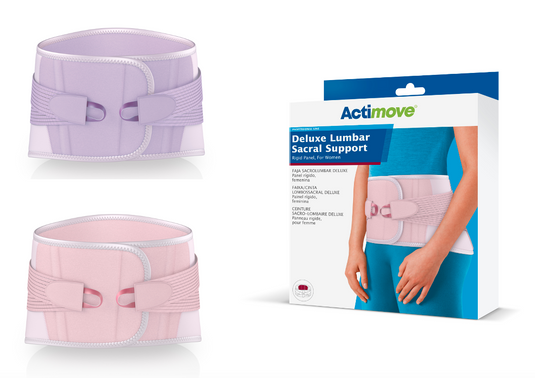 Actimove Deluxe Lumbar Sacral Support Rigid Panel, For Women