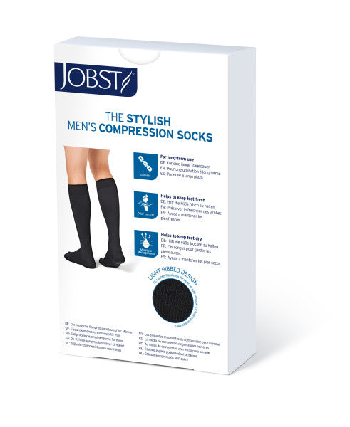Load image into Gallery viewer, JOBST forMen Knee High, 15-20 mmHg Closed Toe
