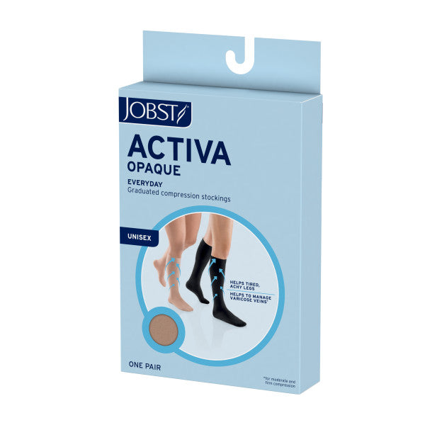 Load image into Gallery viewer, JOBST Activa Opaque 20-30 Thigh W/Dot Band, Close Toe