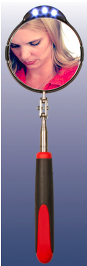 Load image into Gallery viewer, Kinsman Enterprises Telescopic Mirror with LED Lights