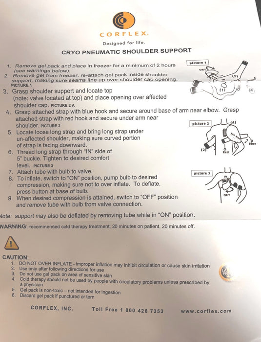 Corflex Cryo Pneumatic Shoulder Support