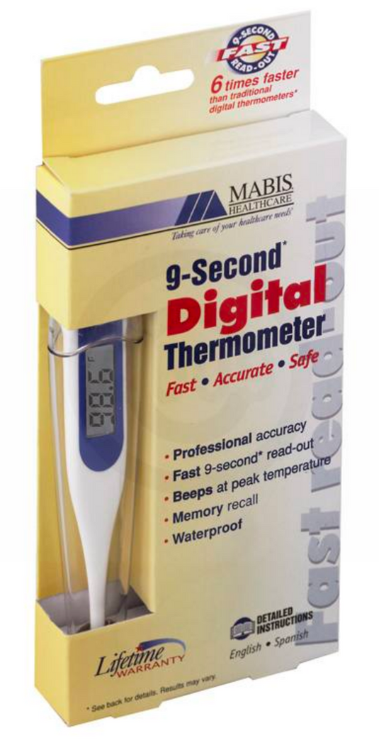 Mabis 9-Second Digital Thermometer