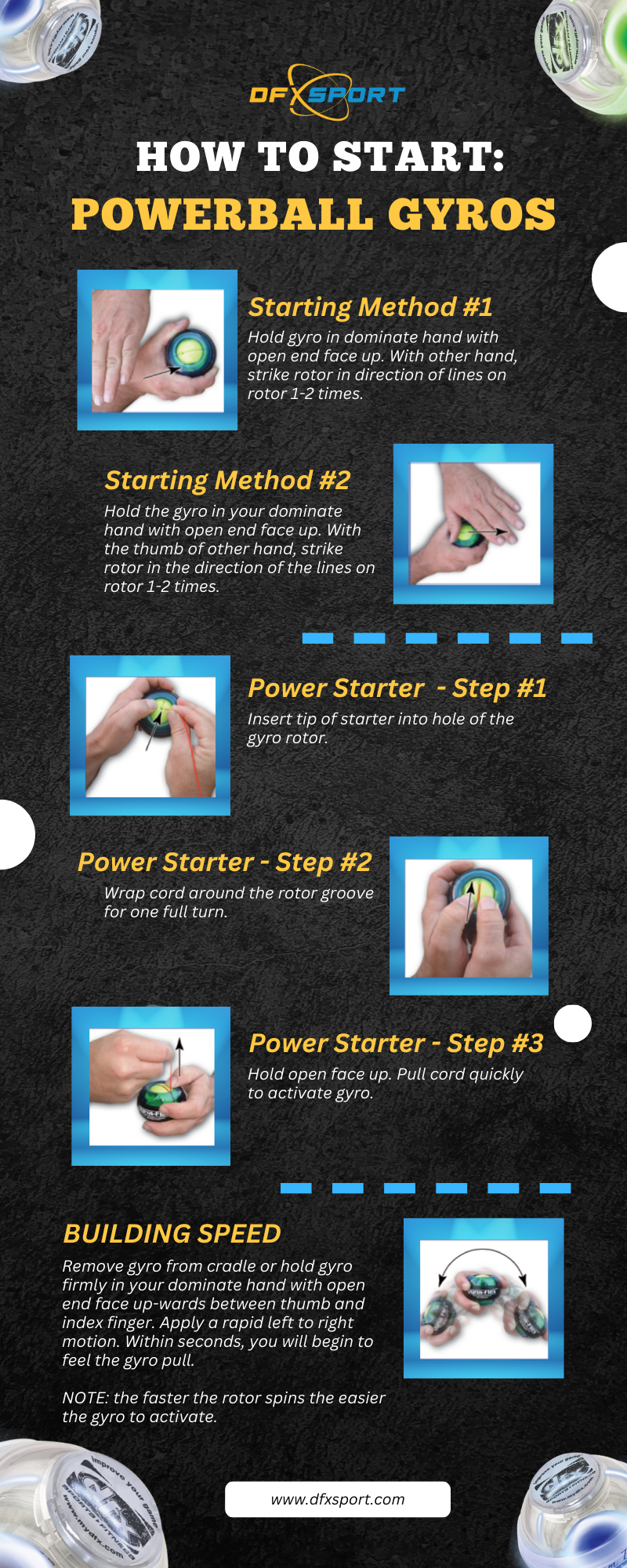 Load image into Gallery viewer, DFX™ Powerball Sports Pro Gyro Ball Exerciser