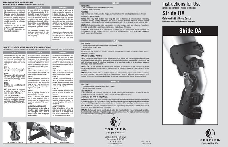 Load image into Gallery viewer, Corflex Stride OA Osteoarthritis Knee Brace OTS