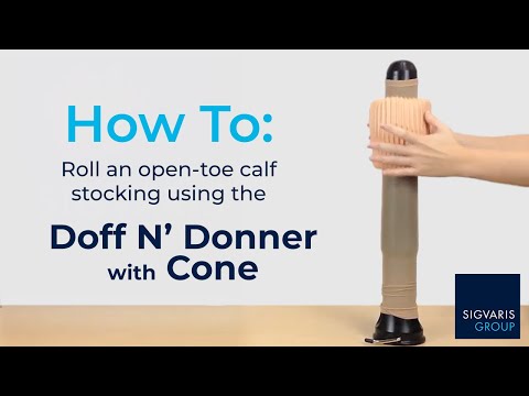 Load and play video in Gallery viewer, Sigvaris Doff n' Donner or Cone for Doff n' Donner