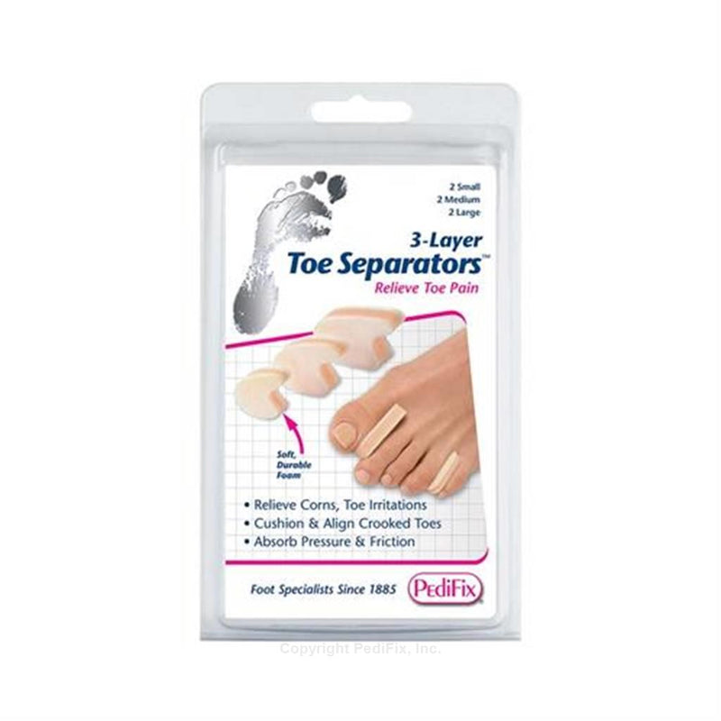 Load image into Gallery viewer, Pedifix 3-Layer Toe Separators - 6 Pack