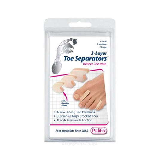 Pedifix 3-Layer Toe Separators - 6 Pack