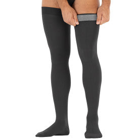 Load image into Gallery viewer, JOBST forMen Thigh High Compression Socks 20-30 mmHg - with Band - Closed Toe
