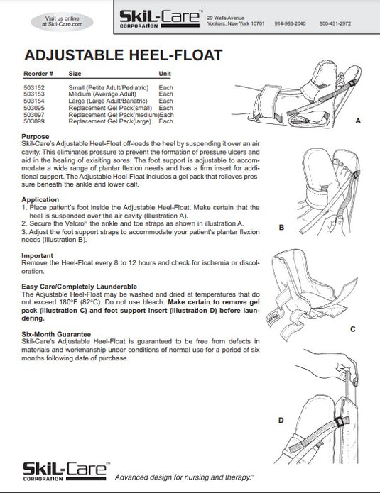 SkiL-Care Adjustable Heel-Float