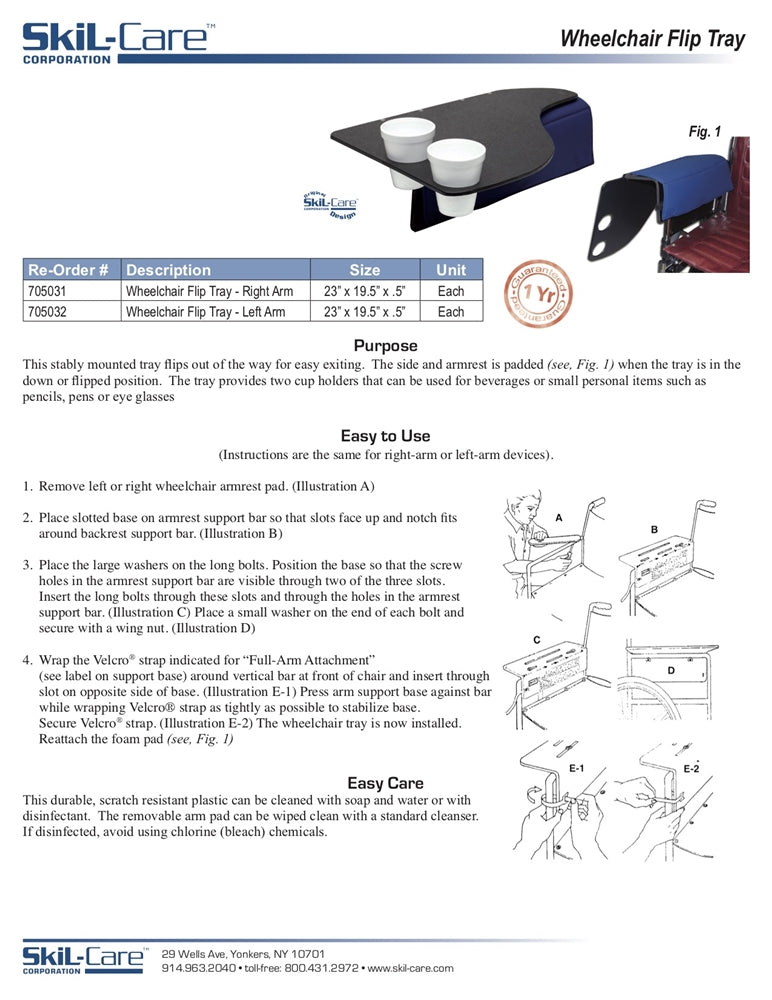Load image into Gallery viewer, SkiL-Care Wheelchair Flip Tray
