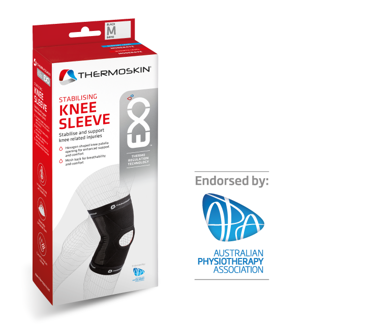 Load image into Gallery viewer, Thermoskin EXO Knee Stabilizer, Black
