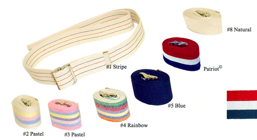 Kinsman Gait Transfer Belt - Color Coded Gait Belts with Metal Buckle