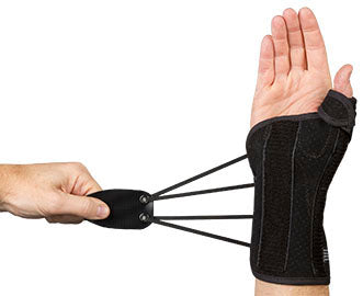 Load image into Gallery viewer, Med Spec Ryno Lacer II - Wrist &amp; Thumb Support - Black
