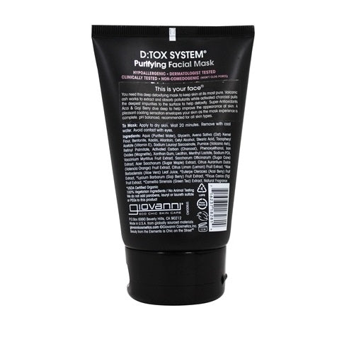 Giovanni D:tox System Purifying Facial Mask, 4 Ounce