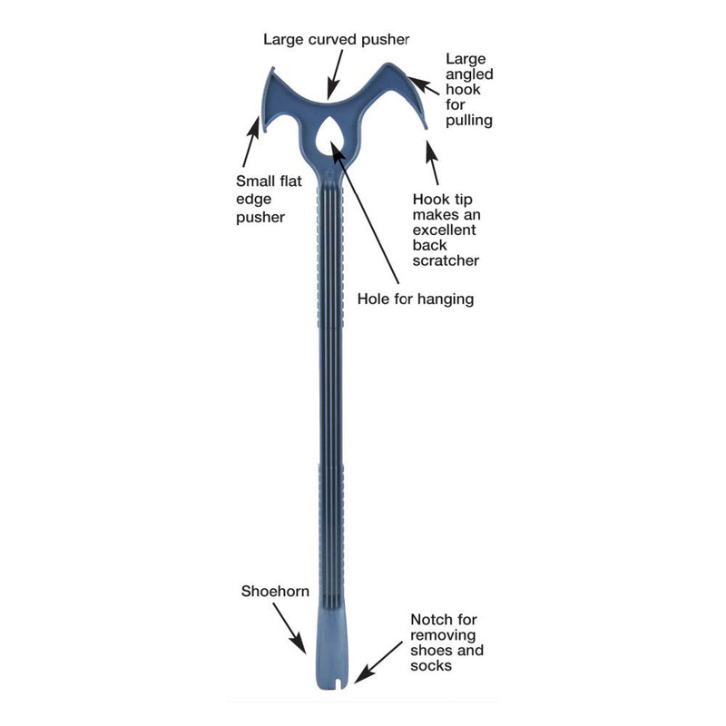 Load image into Gallery viewer, SP Ableware Maddak Combination Dressing Stick/Shoehorn - 24 Inch Long
