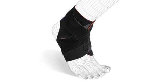 Thermoskin EXO Adjustable Ankle Wrap, Black, OSFM
