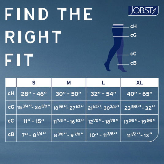 JOBST Relief Compression Stockings 30-40 mmHg Waist High