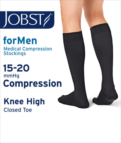 Load image into Gallery viewer, JOBST forMen Knee High, 30-40 mmHg Closed or Open Toe
