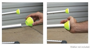 Walker Glides, Walker Glide Caps, Walker Slides, Rubber Tips, Green, 2 Count