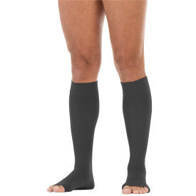 Load image into Gallery viewer, JOBST forMen Compression Socks 20-30 mmHg Knee High, with SoftFit Band, Open Toe
