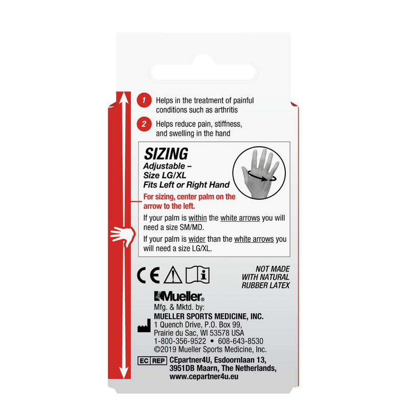 Load image into Gallery viewer, Mueller Compression &amp; Support Glove, Single
