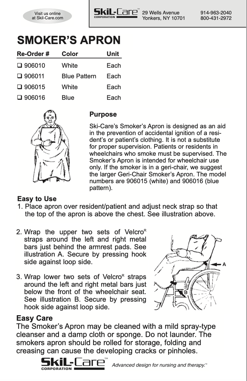 Load image into Gallery viewer, SkiL-Care Smokers Apron for Wheelchair or Geri-Chair

