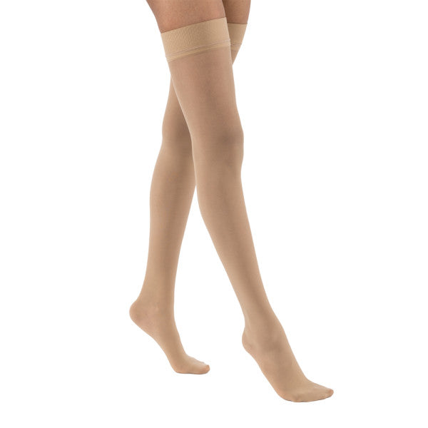 Load image into Gallery viewer, JOBST UltraSheer Thigh High with Sensitive Top Band 15-20 mmHg Closed Toe
