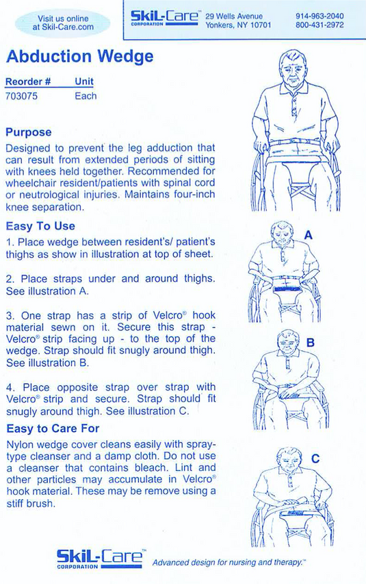 SkiL-Care Abduction Wedge for Thigh Alignment