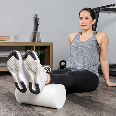 Load image into Gallery viewer, CanDo White PE Foam Roller
