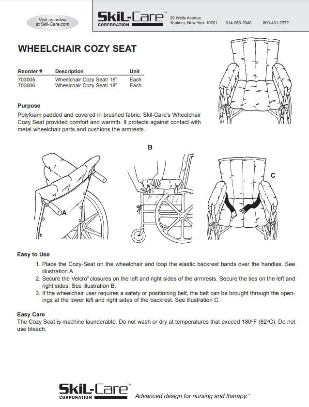 Load image into Gallery viewer, SkiL-Care Wheelchair Cozy Seat
